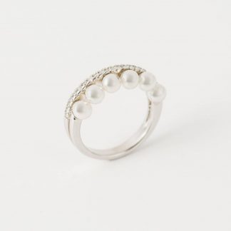 Anel de Prata Exquisite Majorica 4mm