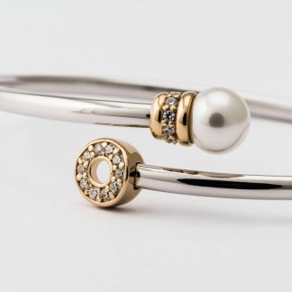 Pulseira de Pérolas Dourada Alina Majorica
