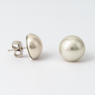 Brincos de pérolas Majorica Lyra Mabé 12mm