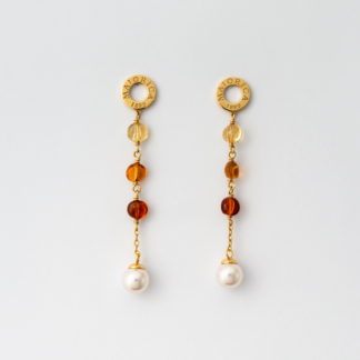 Brincos de pérolas Majorica Murano 8mm