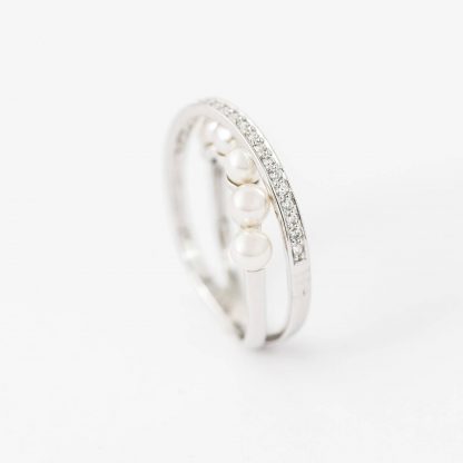 Anel de Prata Exquisite Majorica 4mm
