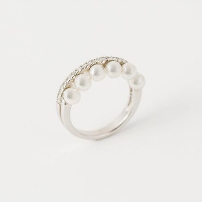 Anel de Prata Exquisite Majorica 4mm